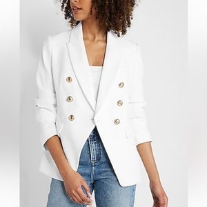 Editor Peak Lapel Double Breasted Blazer